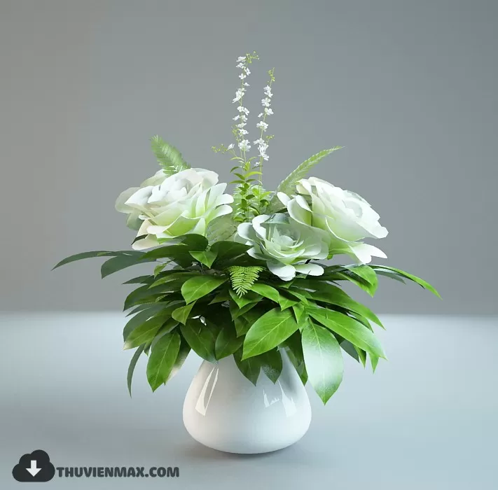 FLOWER – 3DMODEL – VASE – 459