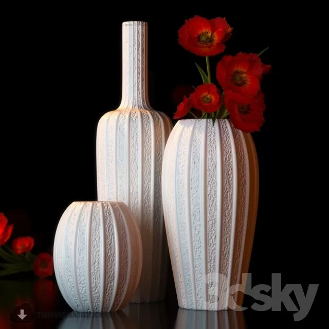 FLOWER – 3DMODEL – VASE – 467