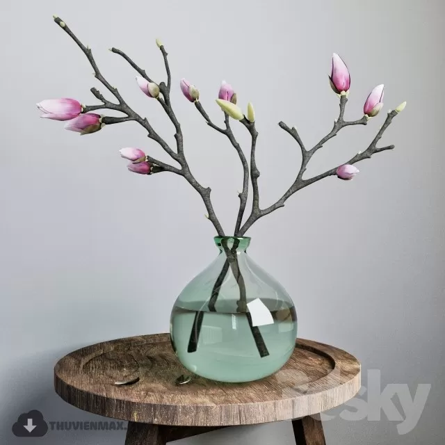 FLOWER – 3DMODEL – VASE – 472