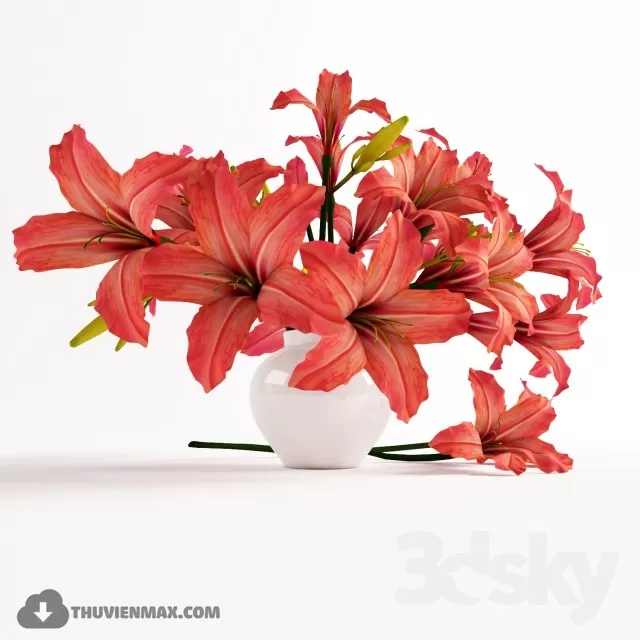 FLOWER – 3DMODEL – VASE – 478