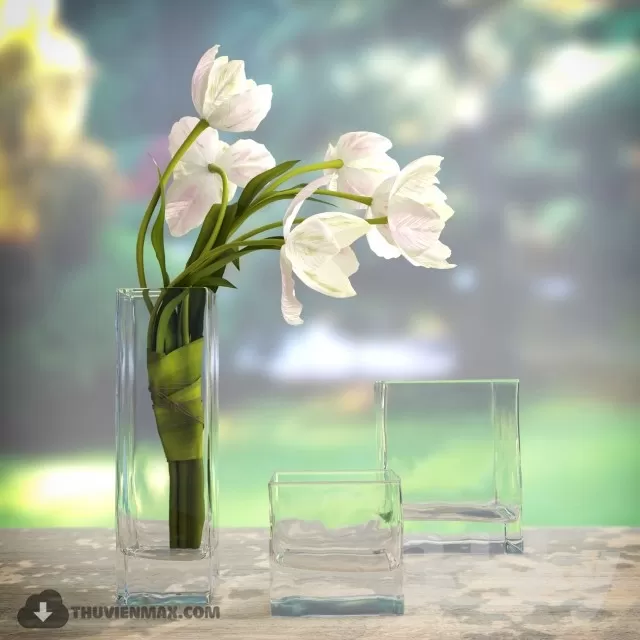 FLOWER – 3DMODEL – VASE – 480
