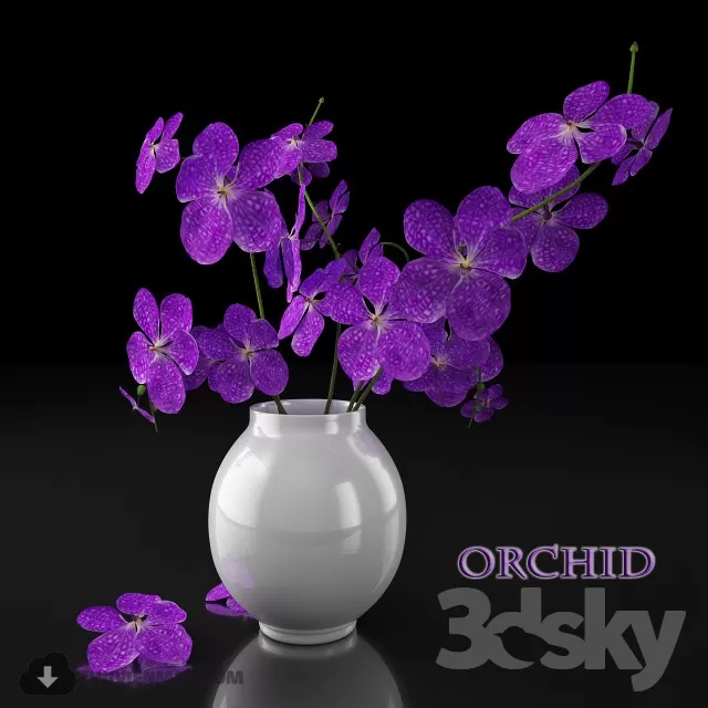 FLOWER – 3DMODEL – VASE – 486