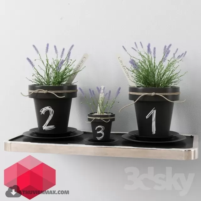 FLOWER – 3DMODEL – VASE – 490