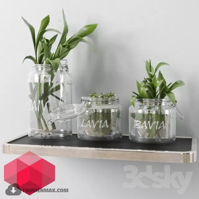 FLOWER – 3DMODEL – VASE – 491