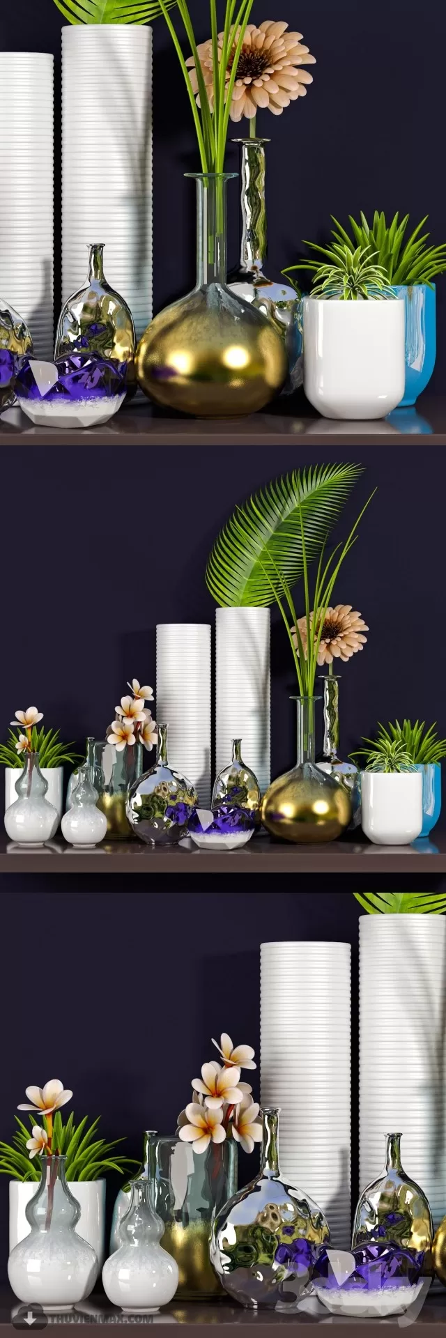 FLOWER – 3DMODEL – VASE – 500