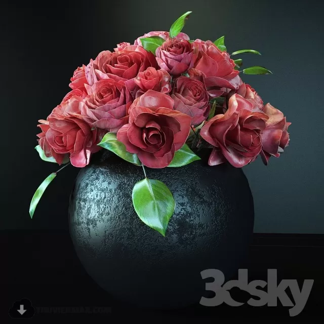 FLOWER – 3DMODEL – VASE – 505
