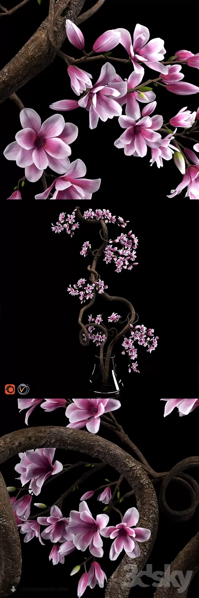 FLOWER – 3DMODEL – VASE – 509