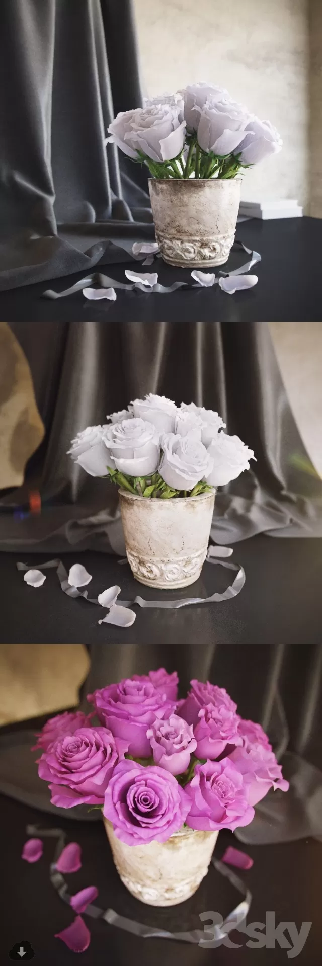 FLOWER – 3DMODEL – VASE – 512