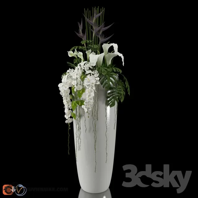 FLOWER – 3DMODEL – VASE – 516