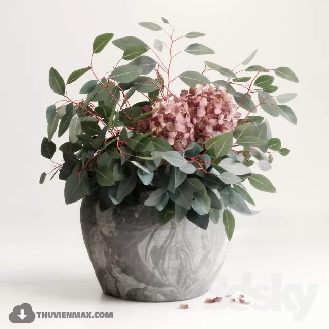 FLOWER – 3DMODEL – VASE – 532