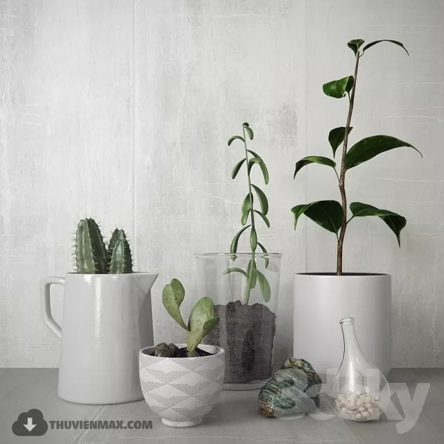 FLOWER – 3DMODEL – VASE – 535