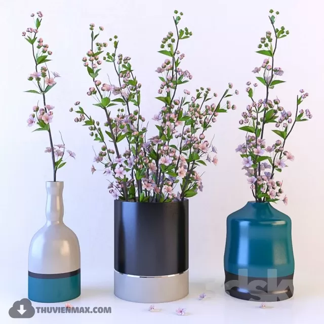 FLOWER – 3DMODEL – VASE – 542