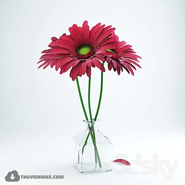 FLOWER – 3DMODEL – VASE – 549
