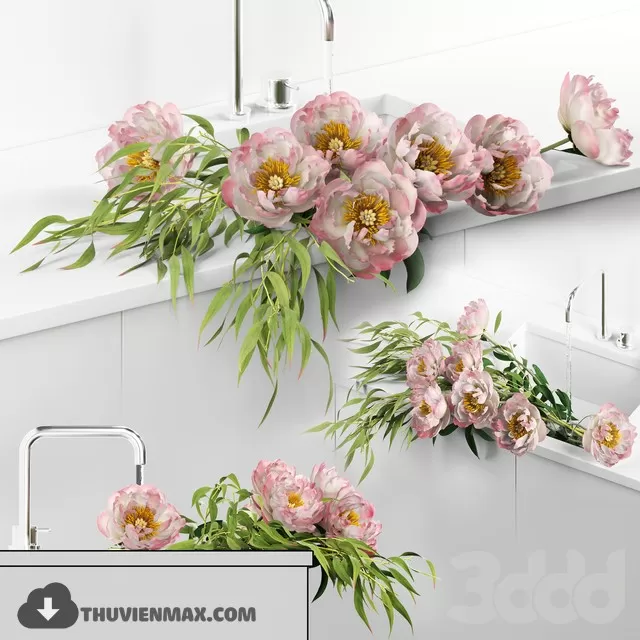 FLOWER – 3DMODEL – VASE – 551