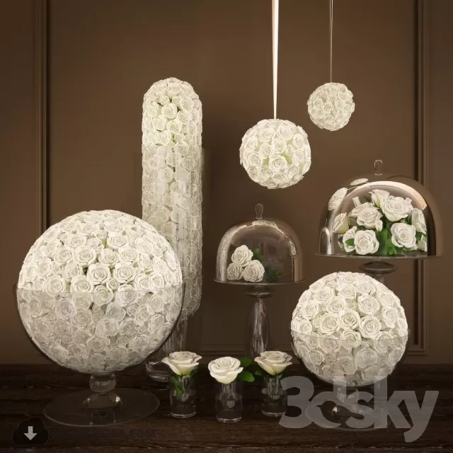 FLOWER – 3DMODEL – VASE – 555