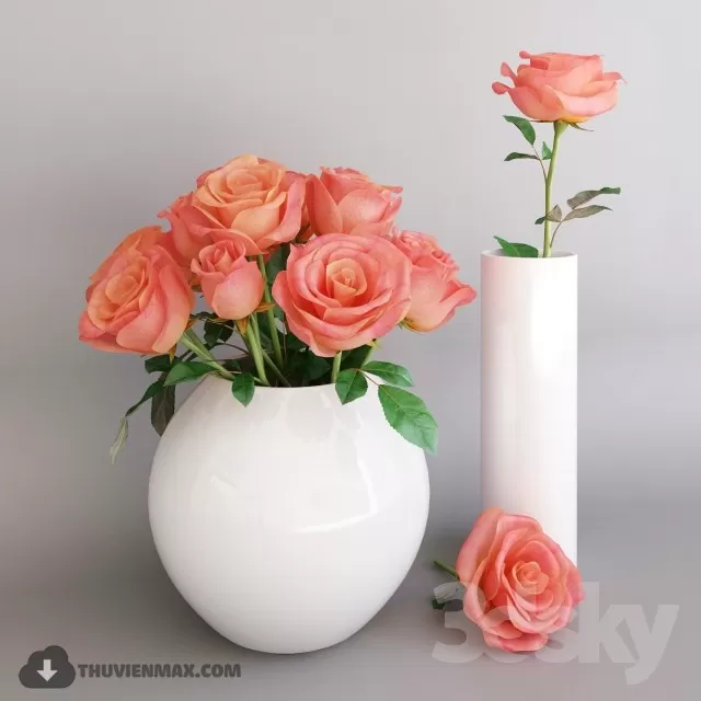 FLOWER – 3DMODEL – VASE – 567