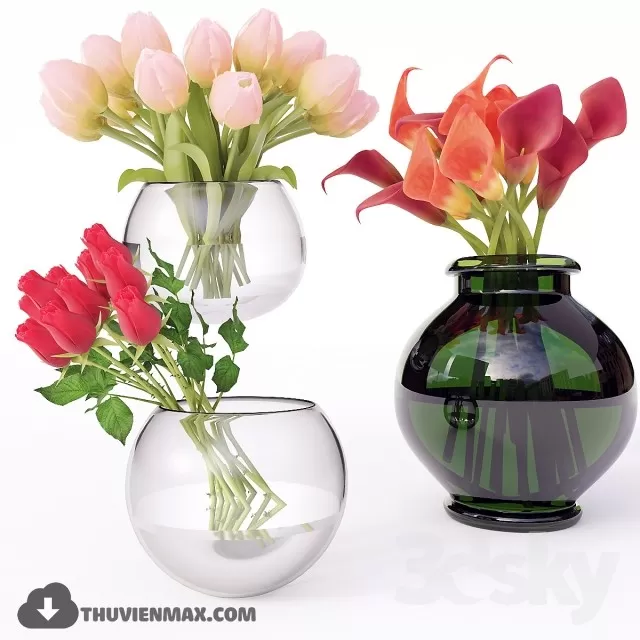 FLOWER – 3DMODEL – VASE – 568