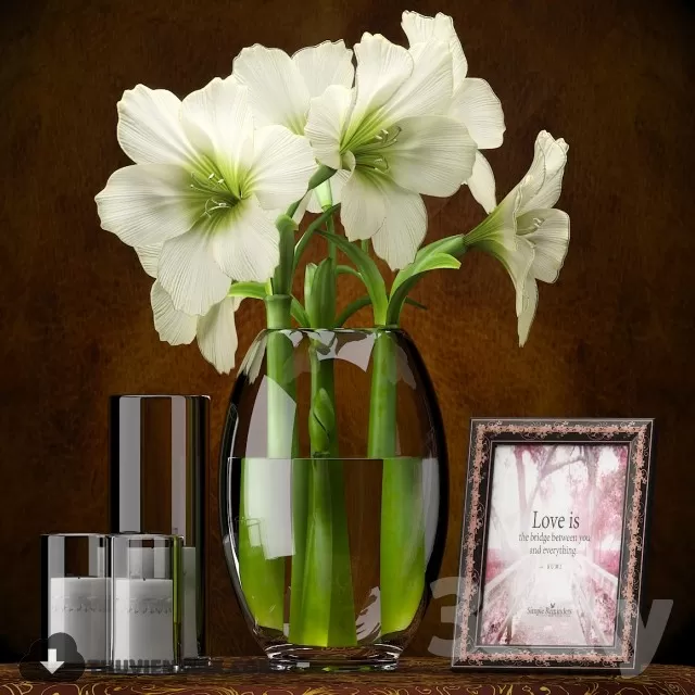 FLOWER – 3DMODEL – VASE – 575