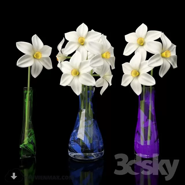 FLOWER – 3DMODEL – VASE – 577