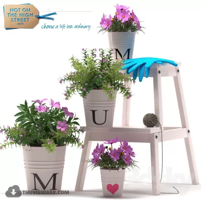 FLOWER – 3DMODEL – VASE – 578