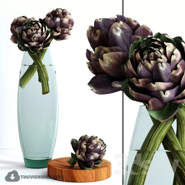 FLOWER – 3DMODEL – VASE – 594