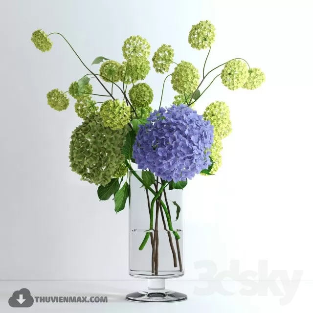 FLOWER – 3DMODEL – VASE – 602