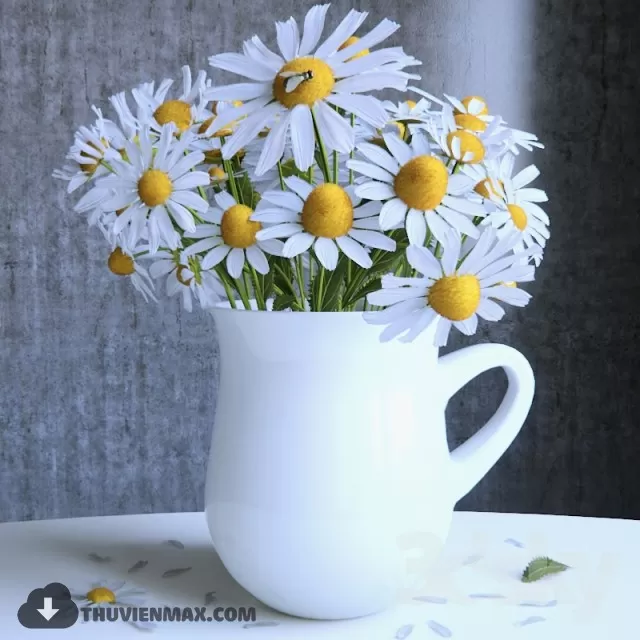 FLOWER – 3DMODEL – VASE – 610