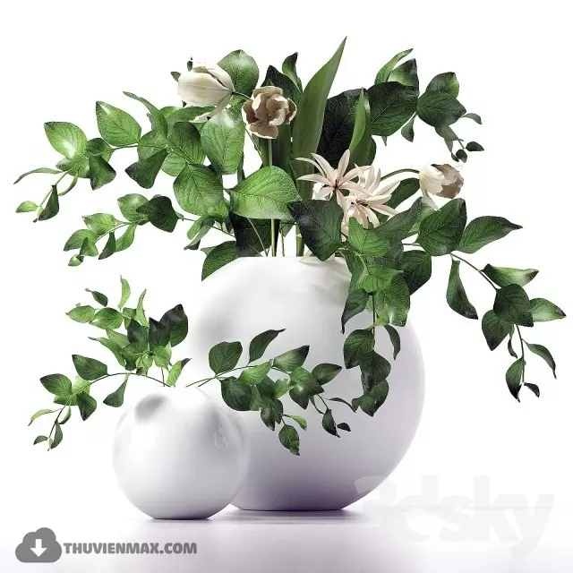 FLOWER – 3DMODEL – VASE – 612