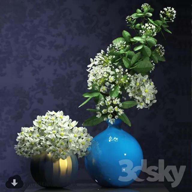 FLOWER – 3DMODEL – VASE – 613