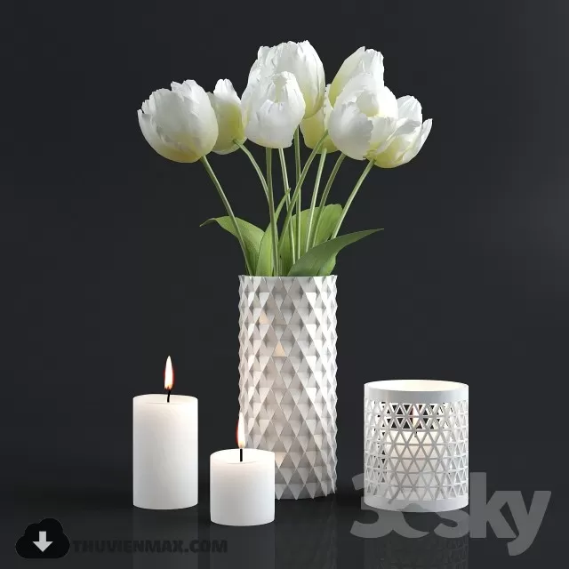 FLOWER – 3DMODEL – VASE – 615