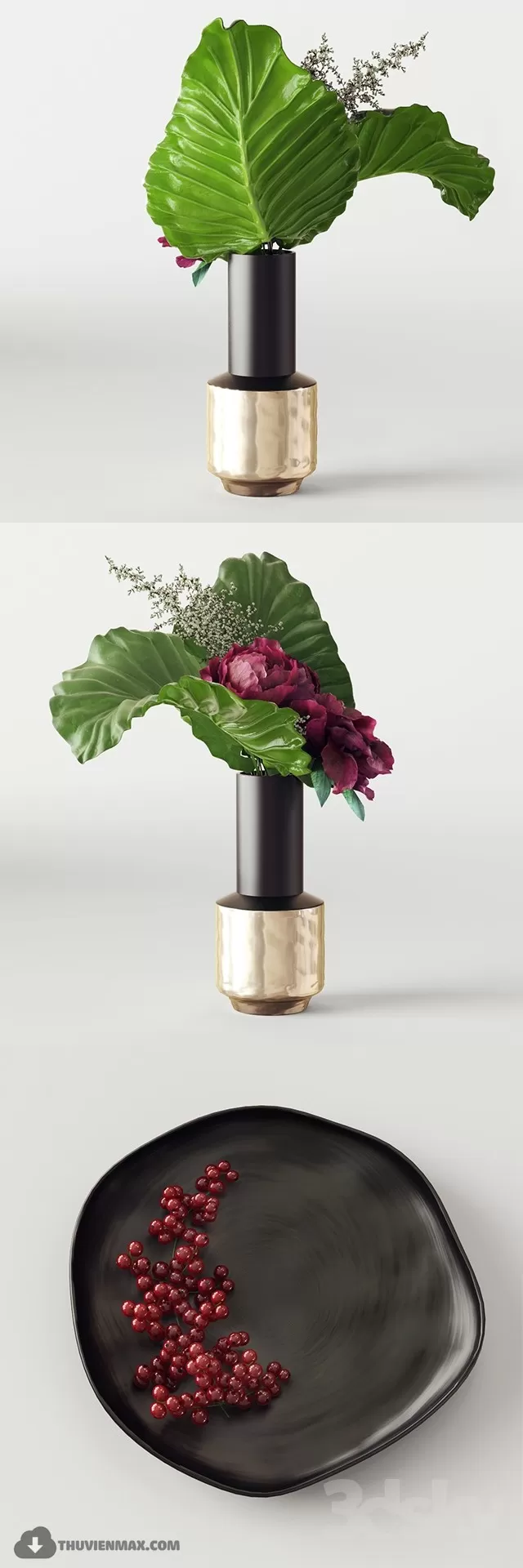 FLOWER – 3DMODEL – VASE – 616