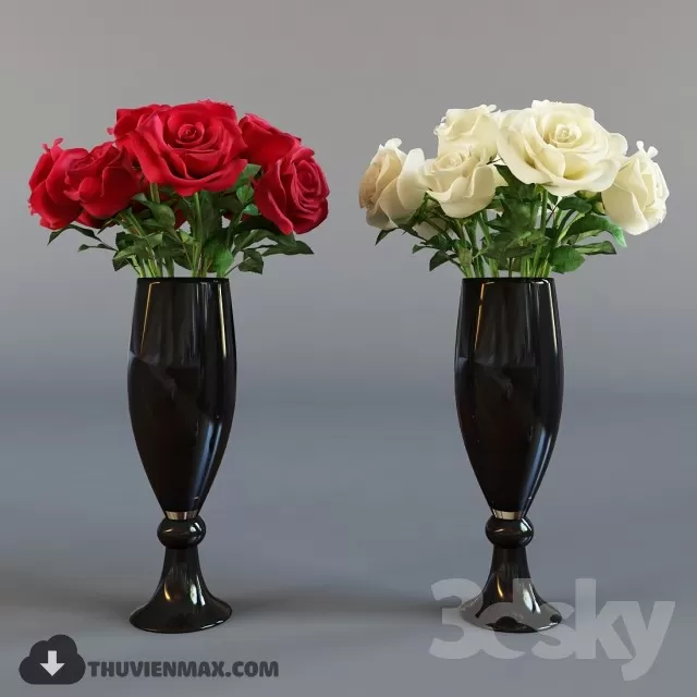 FLOWER – 3DMODEL – VASE – 625