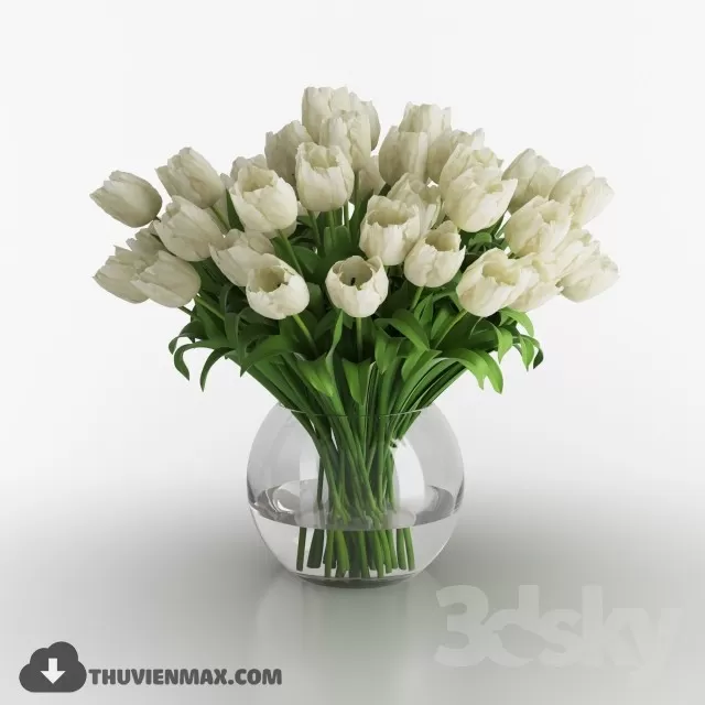FLOWER – 3DMODEL – VASE – 629