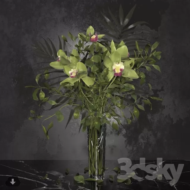 FLOWER – 3DMODEL – VASE – 641