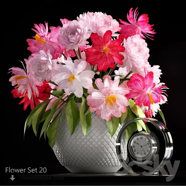 FLOWER – 3DMODEL – VASE – 642