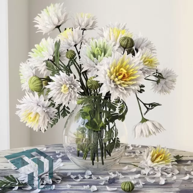 FLOWER – 3DMODEL – VASE – 645