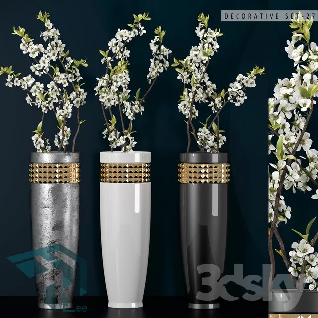 FLOWER – 3DMODEL – VASE – 646