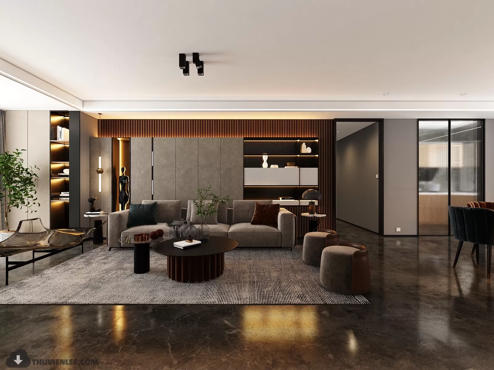 PRO 3D SCENE – LIVING ROOM 3D BLOCK – 024