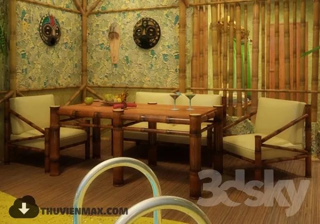 RATTAN – BAMBOO – 3D – 015