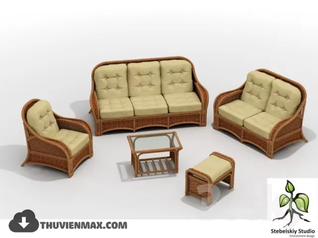 RATTAN – BAMBOO – 3D – 016