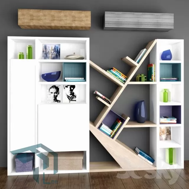 SHELF – BOOK – 3DS MAX – 012