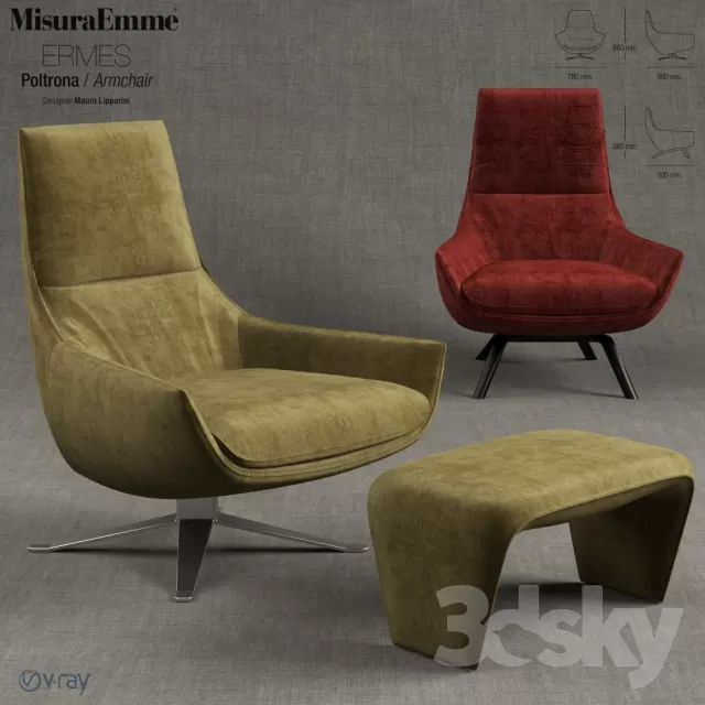FURNITURE – ARMCHAIR 3D MODELS – 602