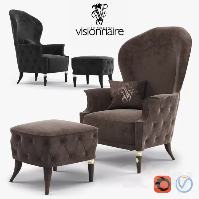 FURNITURE – ARMCHAIR 3D MODELS – 629