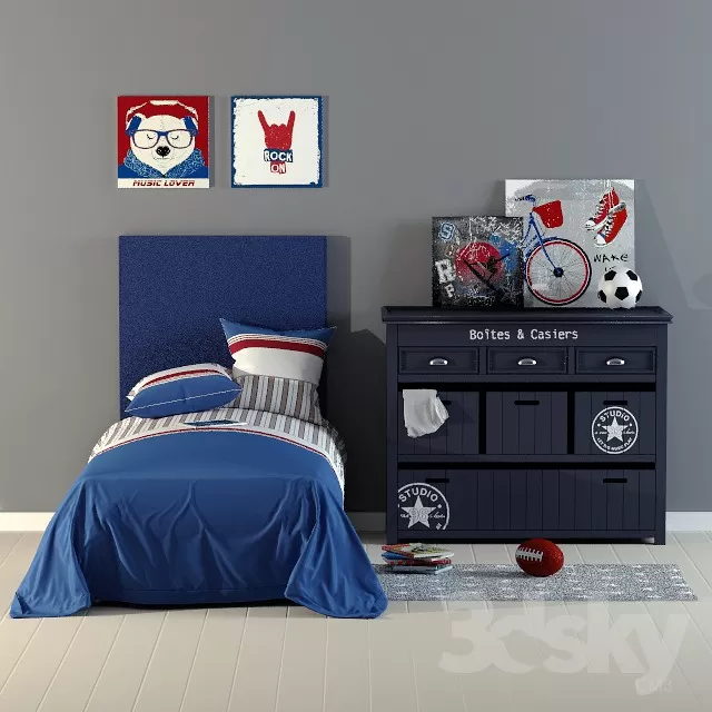 FURNITURE – BED 3D MODELS – 152