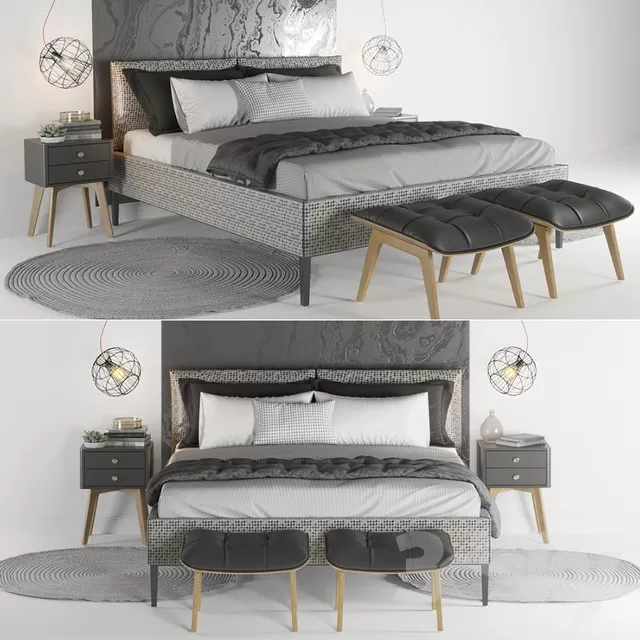 FURNITURE – BED 3D MODELS – 177