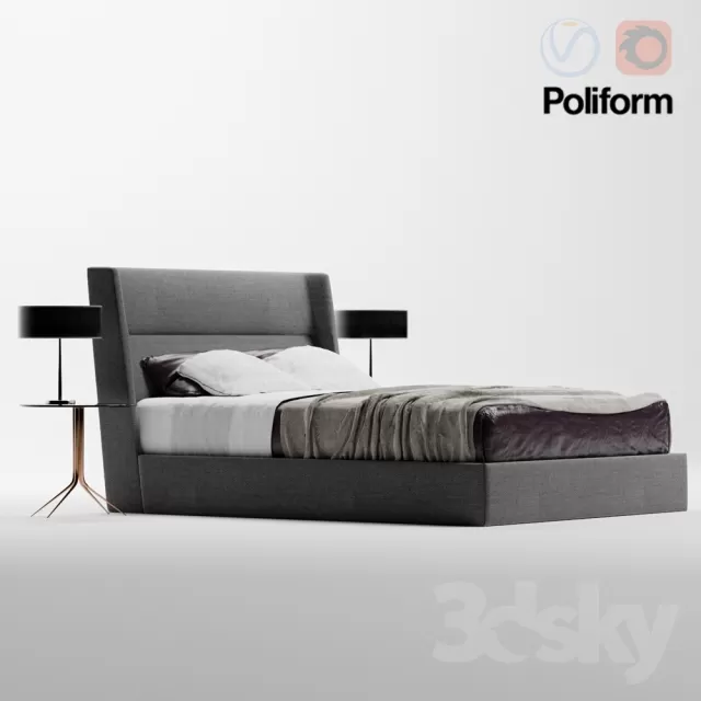 FURNITURE – BED 3D MODELS – 034