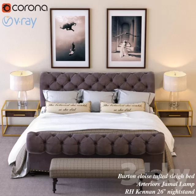 FURNITURE – BED 3D MODELS – 562 FURNITURE – BED 3D MODELS – 562