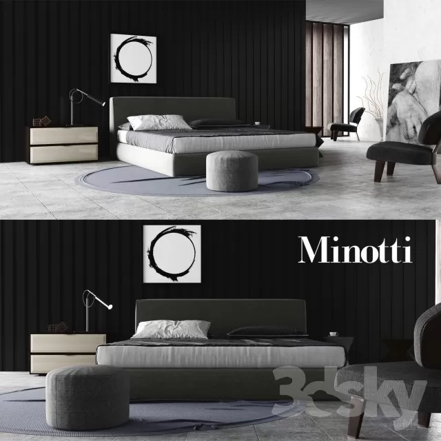 FURNITURE – BED 3D MODELS – 066