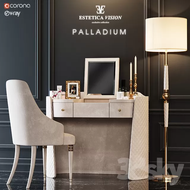 FURNITURE – TABLE AND CHAIRS 3D MODELS – 128