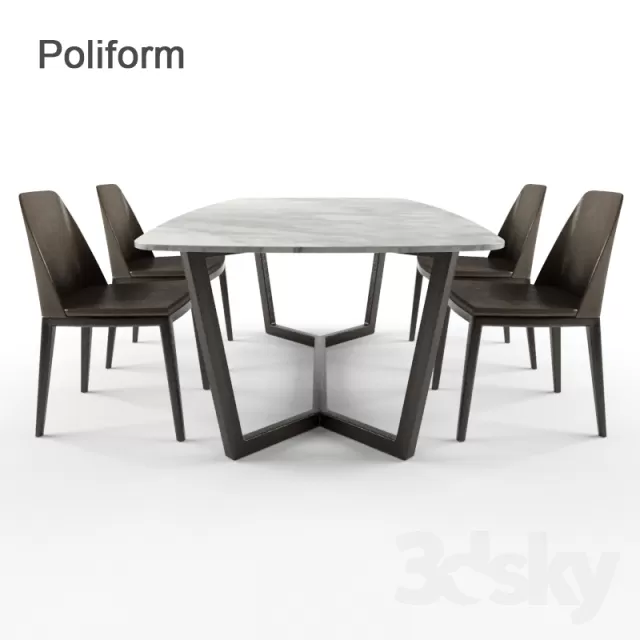 FURNITURE – TABLE AND CHAIRS 3D MODELS – 314 FURNITURE – TABLE AND CHAIRS 3D MODELS – 314